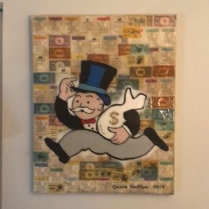 Monopoly man painting